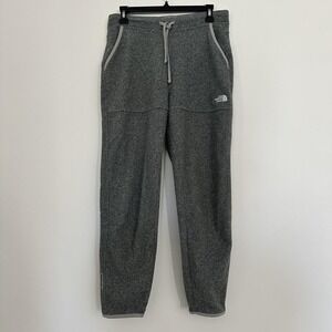 The North Face Sweatpants Womens Small Gray Polartec Fleece Jogger Zip Pocket